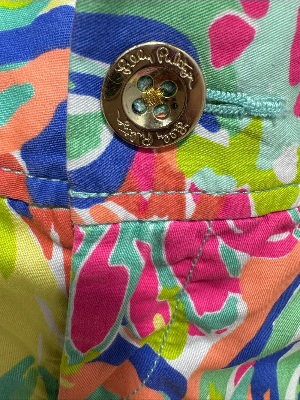 Lilly Pulitzer Shorts Lot 2 Womens Size 0 Pink Floral Tropical Print Preppy - Picture 14 of 16